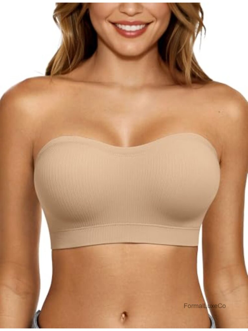 Strapless Push Up Bandeau Bra Wireless Tube Padded Convertible Strap